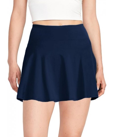 Tennis Skirts for Women with Pockets High Waisted Pleated Mini Athletic Skirts with Shorts for Golf Blue $12.38 Skorts