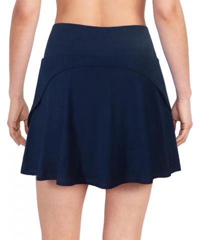 Tennis Skirts for Women with Pockets High Waisted Pleated Mini Athletic Skirts with Shorts for Golf Blue $12.38 Skorts