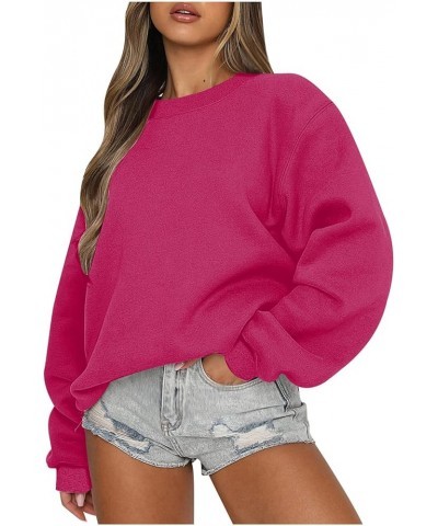 Womens Fall Fashion 2022 Sweatshirts Cute Oversized Long Sleeve Hoodies Tops Casual Lightweight Crewneck Pullover Deals of th...