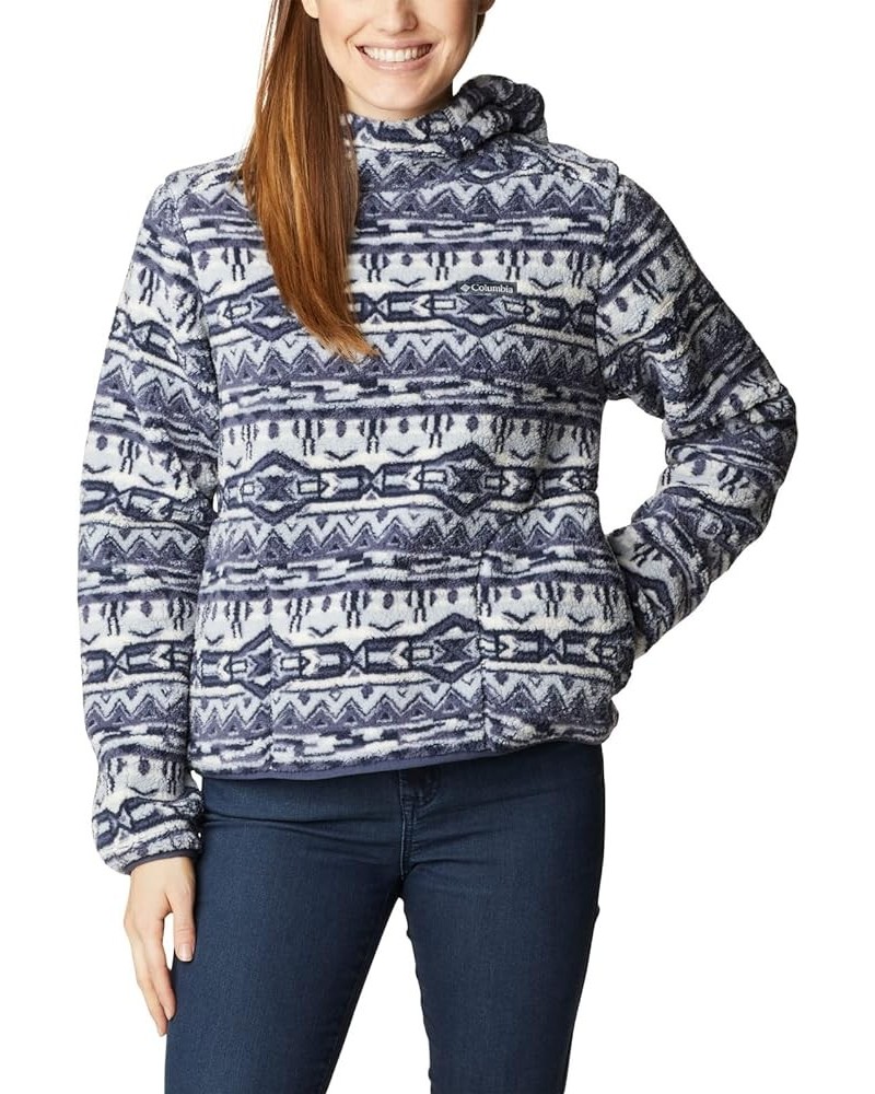 Women's West Bend Hoodie Nocturnal 80s Stripe Print $13.59 Jackets