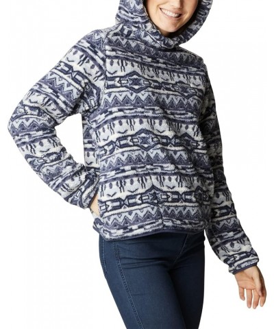 Women's West Bend Hoodie Nocturnal 80s Stripe Print $13.59 Jackets