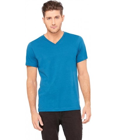 Bella USA Made Jersey V-Neck T-Shirt Deep Teal $7.73 T-Shirts