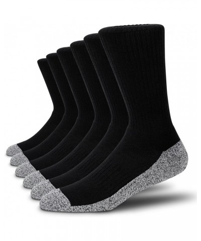 6 Pairs Cotton Extra Heavy Athletic Socks Wicking Work Cushion Sport Running Socks for Men & Women Black Crew 6 Pairs $13.56 ...