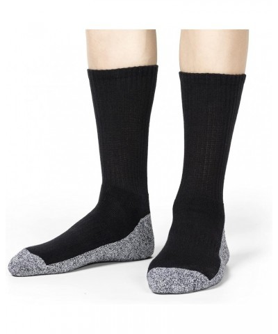 6 Pairs Cotton Extra Heavy Athletic Socks Wicking Work Cushion Sport Running Socks for Men & Women Black Crew 6 Pairs $13.56 ...