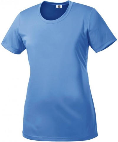 Women's Sport Performance Moisture Wicking Athletic T Shirt Carolina Blue $7.04 Activewear