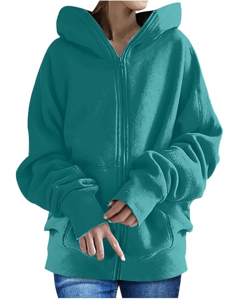 Women's Cardigan Hoodies Lounging Jackets Plus Size Hoodie 2022 Pullover Hooded Tunic Sweatshirts Clothes Tops Blouse 06 Mint...