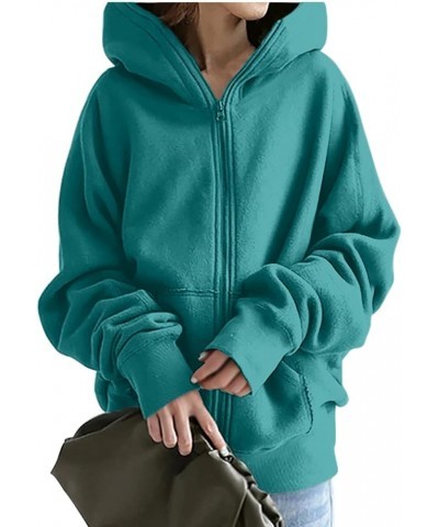 Women's Cardigan Hoodies Lounging Jackets Plus Size Hoodie 2022 Pullover Hooded Tunic Sweatshirts Clothes Tops Blouse 06 Mint...