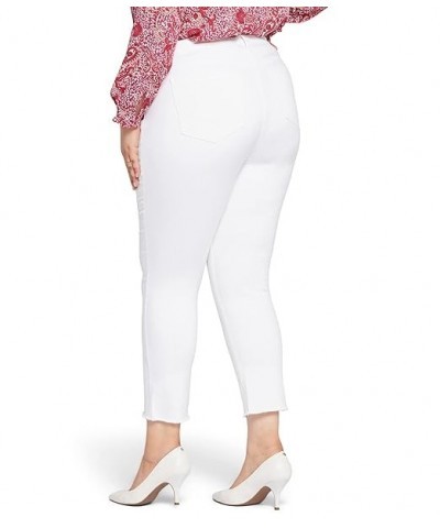 Plus Size Sheri Ankle Fray Hem in Optic White Optic White 24W 27 24 Plus Optic White $88.83 Jeans