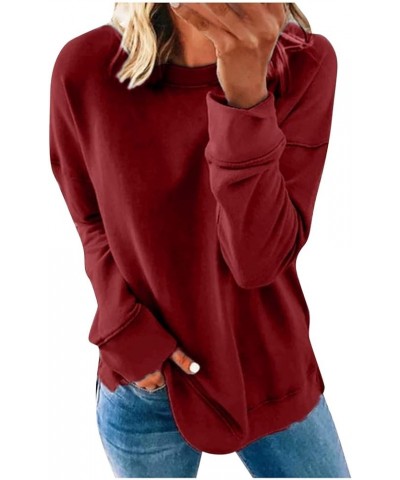 Dressy Tops for Women Summer 2023 Autumn and Winter European and American Loose Large Size Chocolate Blouses for 1-red $8.70 ...