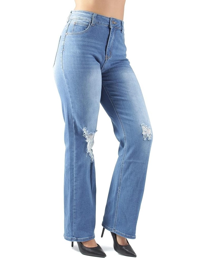 Colombian Design, Butt Lift, Levanta Cola, Boot Leg Jeans Plus/Junior Size M. Blue (4111) $27.55 Jeans