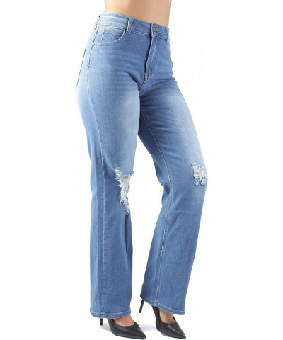 Colombian Design, Butt Lift, Levanta Cola, Boot Leg Jeans Plus/Junior Size M. Blue (4111) $27.55 Jeans