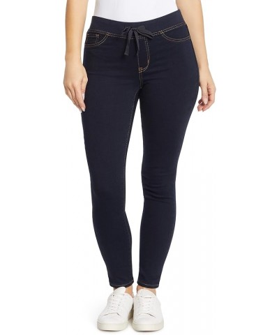 Women's Dorm Pull on Tie Detail Knit Denim Jegging Navy Rinse-legging $11.99 Jeans