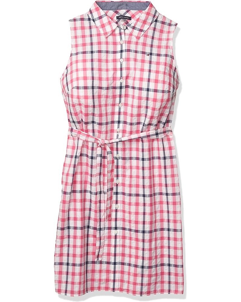 Women's Classic Button Down Collared Sun Dress Dahlia $25.15 Dresses