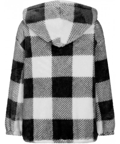 Fall Jackets for Women 2023 Plaid Shacket Flannel Cute Jackets Long Sleeve Fall Outfits Women Trendy Winter Coat 2023 Black F...