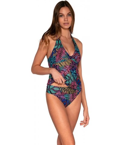 Heidi Tankini Women's Swimsuit Top with Underwire & Removable Cups Panama Palms $49.40 Swimsuits