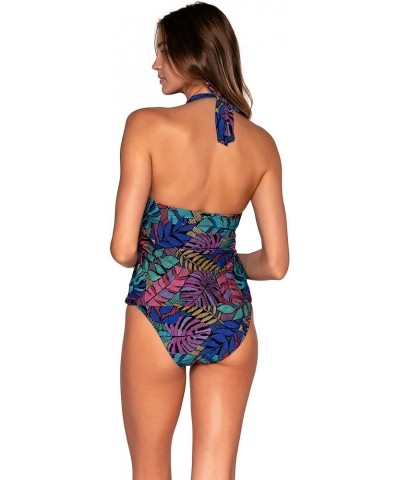 Heidi Tankini Women's Swimsuit Top with Underwire & Removable Cups Panama Palms $49.40 Swimsuits