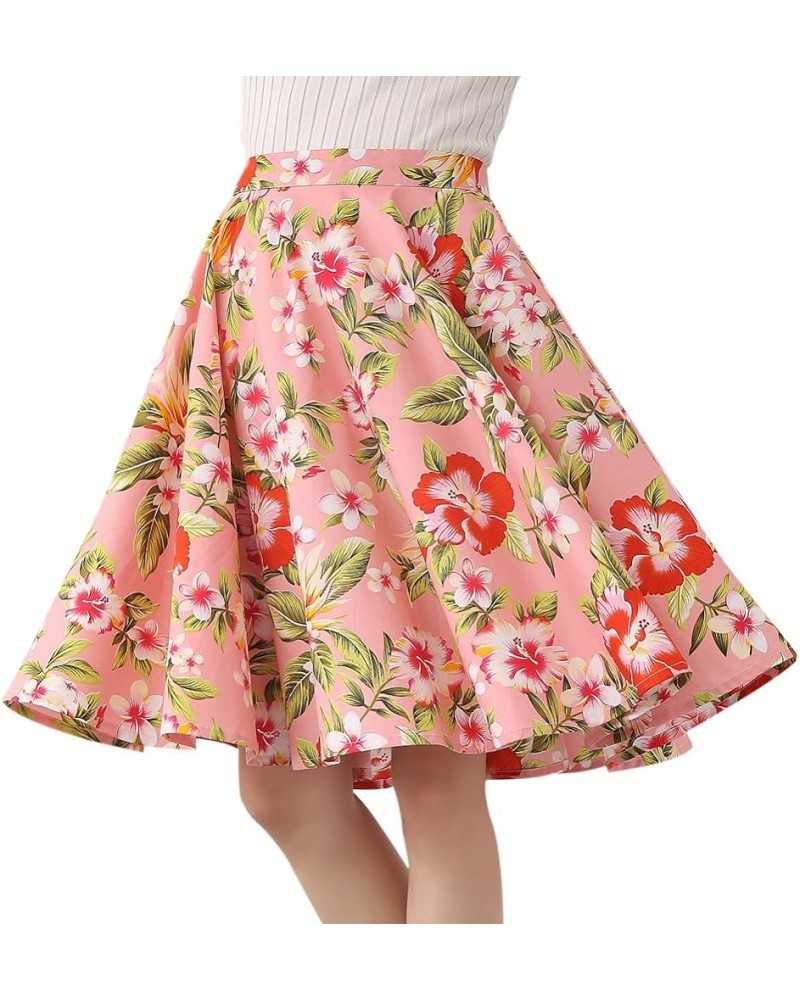 50's Vintage Full Circle Dress Women's Floral Party Dress Polka Dot Cocktail Party A-Line Skirt 9021 $10.80 Dresses