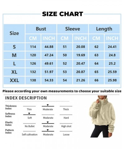 Half Zip Pullover Women 2024 Winter Fluffy Fleece Sweatshirts Plus Size Warm Turtleneck with Pocket Cute Outfits A-dark Green...