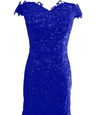 Women's Long Lace Mermaid Wedding Prom Dresses Formal Evening Gown P050 P122-royal Blue $42.77 Dresses