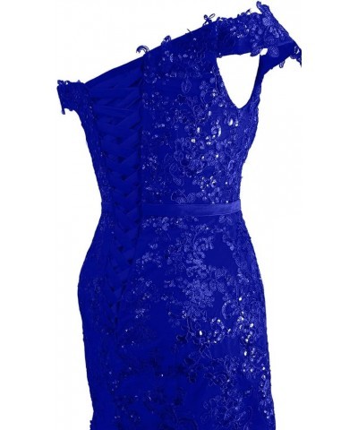 Women's Long Lace Mermaid Wedding Prom Dresses Formal Evening Gown P050 P122-royal Blue $42.77 Dresses