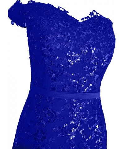 Women's Long Lace Mermaid Wedding Prom Dresses Formal Evening Gown P050 P122-royal Blue $42.77 Dresses