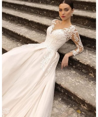 Wedding Dresses for Bride 2024 Floral Beaded Mermaid Bridal Evening Party Gowns P-white $51.75 Dresses