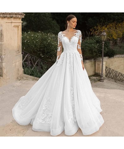 Wedding Dresses for Bride 2024 Floral Beaded Mermaid Bridal Evening Party Gowns P-white $51.75 Dresses