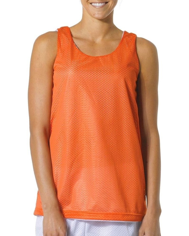 Women's Reversible Mesh Tank Orange/ White $5.70 Tanks