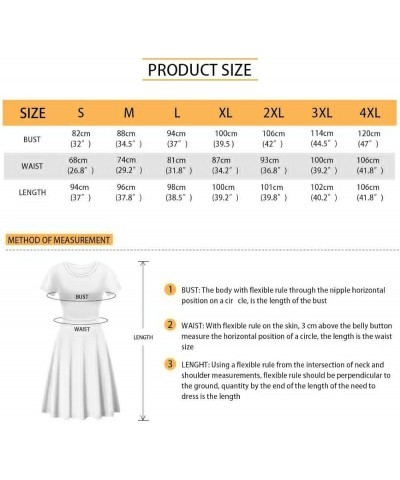 Women Summer Casual Colorful Splash Oil Paint Print Short Sleeve Midi Dresses S-4XL Mother Day Tulip Paint $14.55 Dresses