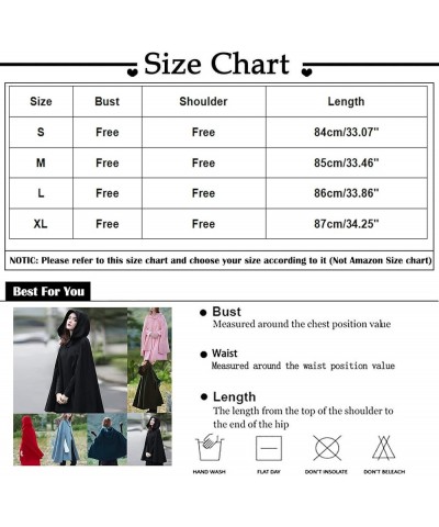 2023 Fall Fashion Windproof Hooded Open Front Cardigan, Women Long Poncho Cape Coat Winter Cloak Trench Outwear Jacket 21-gra...