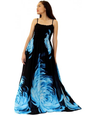 Women Floral Plus Size Maxi Dress Casual Long Sexy Summer Hawaiian Floral Evening Sleeveless Sundress… Blue/Black $12.00 Dresses