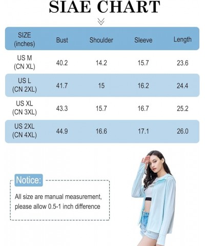 Women UPF 50+ Long Sleeve UV Sun Protection Clothing Jacket Hiking Sun Shirt Zip Up Hoodie with Pockets Blue $10.25 Jackets