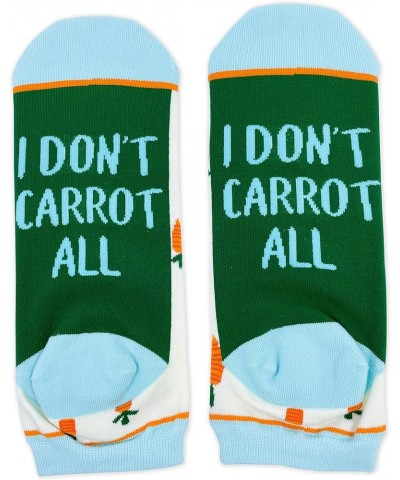 Women's Combed Cotton Performance Ankle Socks I Don't Carrot All $8.09 Activewear