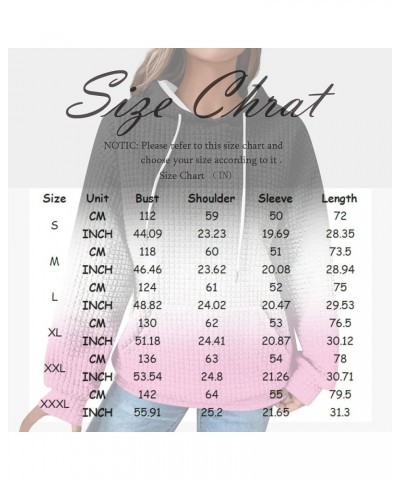 Hoodies for Women Casual Round Neck Gradient Printed Long Sleeve Sweatshirt Loose Pullover Hooded Sweatshirt Top 1-gray $20.0...