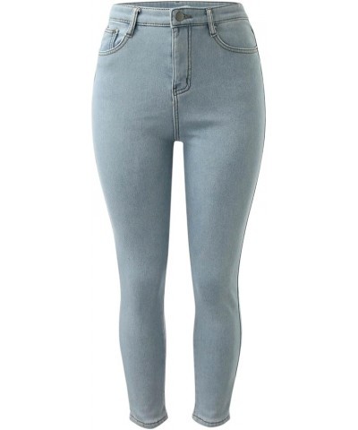 Fleece Lined Jeans Women High Waisted Stretchy Winter Warm Jeggings Slim Skinny Pencil Pants Denim Thermal Pants Blue $13.58 ...