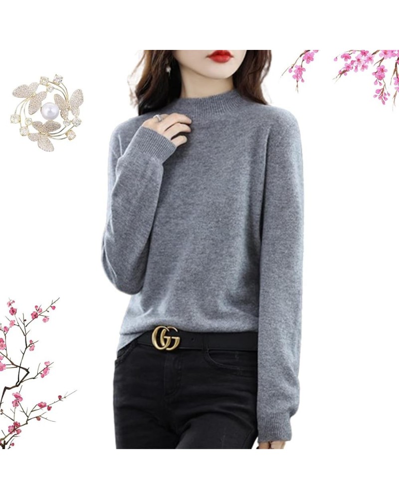 Cashmere Sweaters for Women, Turtleneck Sweater Women, Womens Cashmere Sweater, Cashmere Sweater Women Gray $17.10 Sweaters