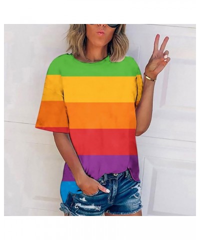 2024 Summer Tie Dye Shirts for Womens Plus Size Short Sleeve Tops Fashion Gradient Graphic Tee Club Party Blouse S-5XL A-oran...