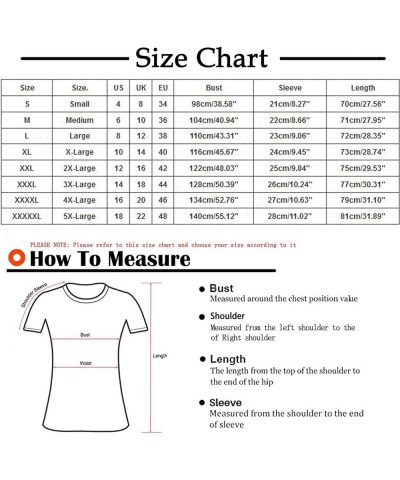 2024 Summer Tie Dye Shirts for Womens Plus Size Short Sleeve Tops Fashion Gradient Graphic Tee Club Party Blouse S-5XL A-oran...