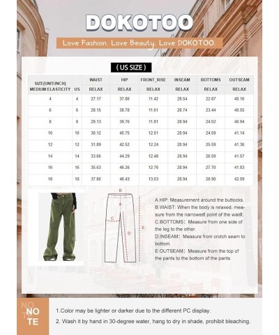 Womens Cargo Pants Women Baggy Wide Leg High Waist Casual Pants Jean Stretch Pants Sail Blue $23.39 Jeans