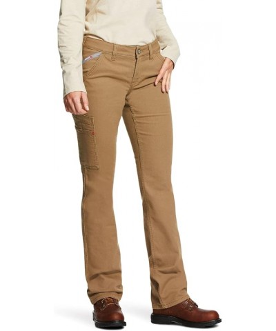 Women's Fr Stretch Duralight Canvas Stackable Straight Leg Pant Field Khaki $51.90 Others