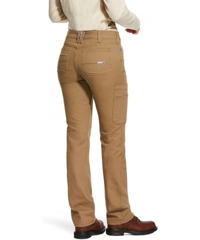 Women's Fr Stretch Duralight Canvas Stackable Straight Leg Pant Field Khaki $51.90 Others