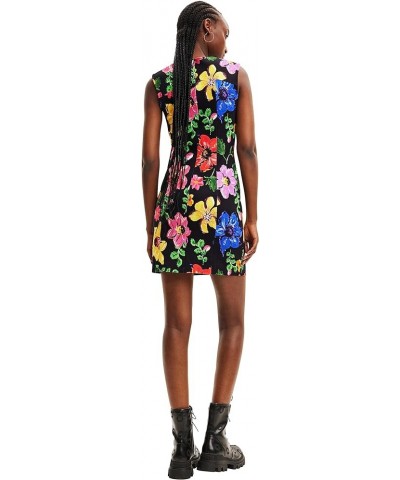 Women's Floral Mini Dress Black $39.03 Dresses