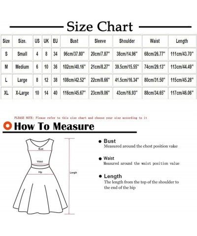 Women's 2023 Summer Casual Short Sleeve Crewneck Swing Dress Casual Flowy Tiered Maxi Beach Dress with Pockets Yellow $12.25 ...