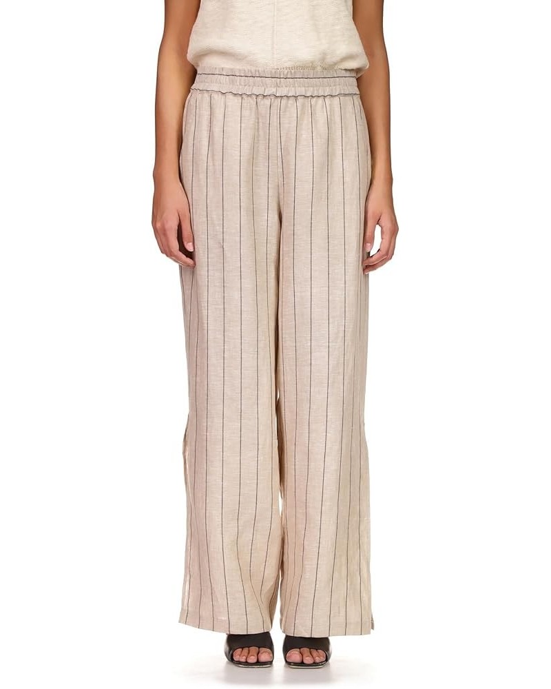 Side Slit Wide Leg Artisan Stripe $47.37 Pants