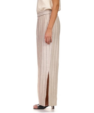 Side Slit Wide Leg Artisan Stripe $47.37 Pants