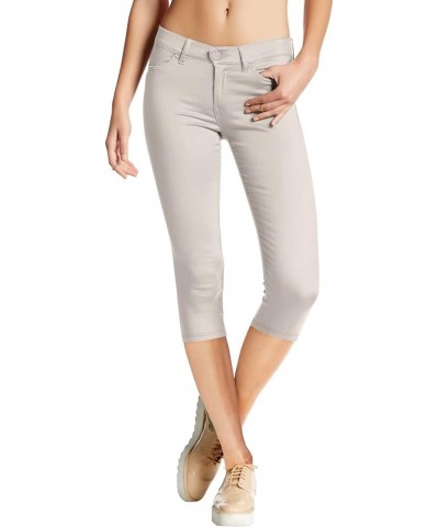 Womens Hyper Stretch Denim Capri Jeans Capri-light Grey $11.66 Jeans