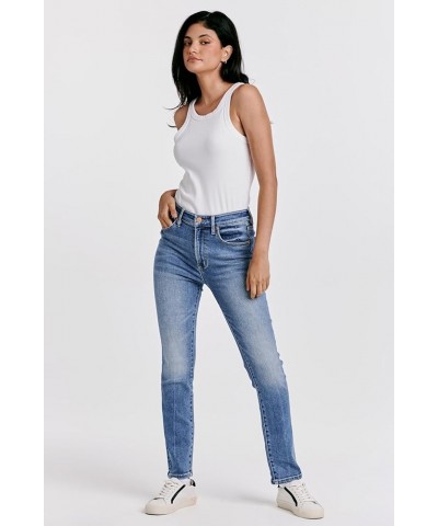 Women's Stella Super High Rise Cropped Slim Straight Jeans Vintage Oasis $27.52 Jeans