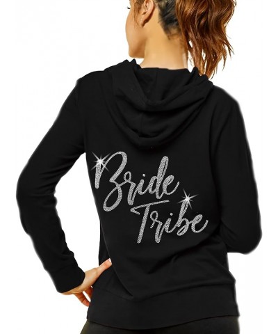 Bride to Be Bridal Shower Spa Day Jacket - Wifey Rose Gold Bride Zip Hoodie - Bridal Party Hoodies Bride Tribe - Rhinestone (...