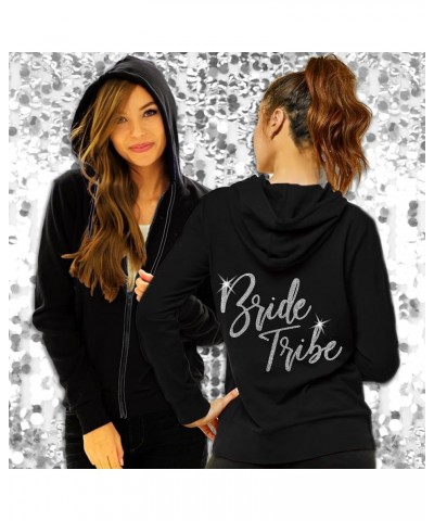 Bride to Be Bridal Shower Spa Day Jacket - Wifey Rose Gold Bride Zip Hoodie - Bridal Party Hoodies Bride Tribe - Rhinestone (...