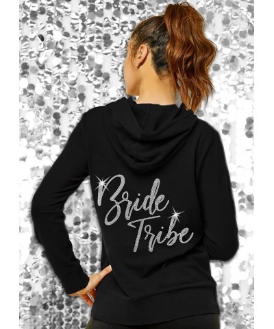 Bride to Be Bridal Shower Spa Day Jacket - Wifey Rose Gold Bride Zip Hoodie - Bridal Party Hoodies Bride Tribe - Rhinestone (...